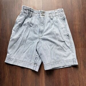 ♾️Vintage 90s Jordache Railroad Stripe High Waist Jorts Denim Workwear Shorts♾️